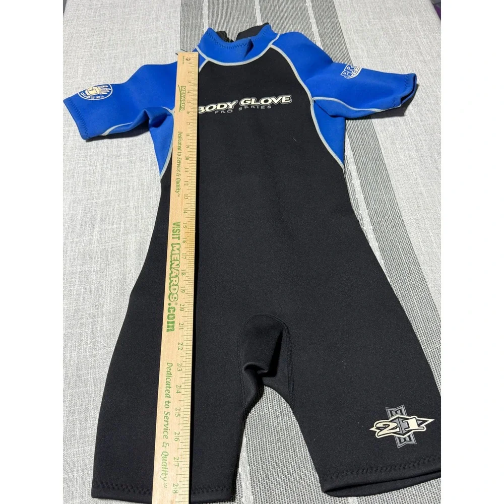 Body Glove Pro‎ Series Juniors 12 Wetsuit Shorty Black Blue Neoprene Kids Surf
